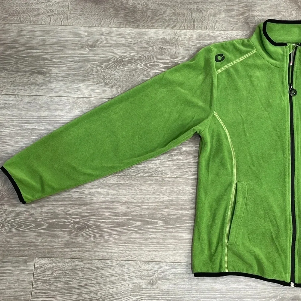 Creblet Full Zip Fleece Jacket Green Black Size 42